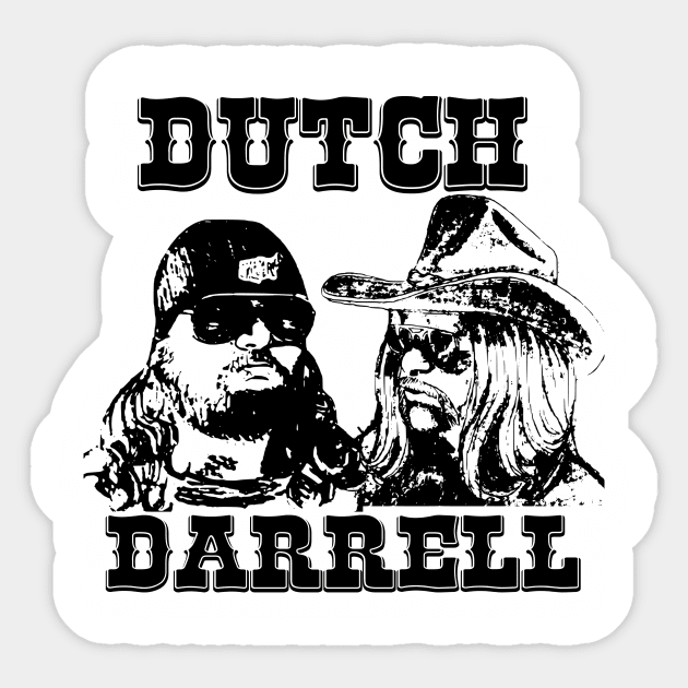 DUTCH AND DARRELL Tee Sticker by Small Batch Network